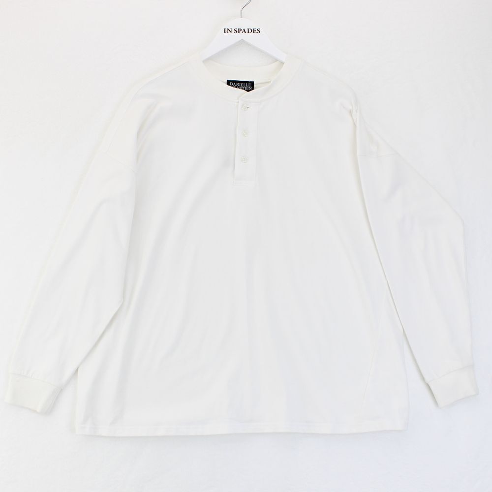 Danielle Bernstein Cotton Henley Top - Picture 2 of 3